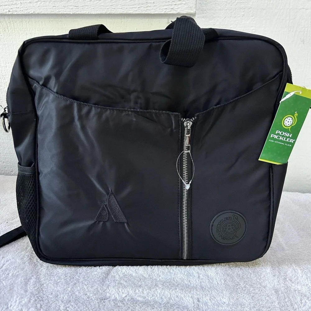 Pickleball Black Unisex Convertible Bag‎ 3-in-1 Travel Tote NWT